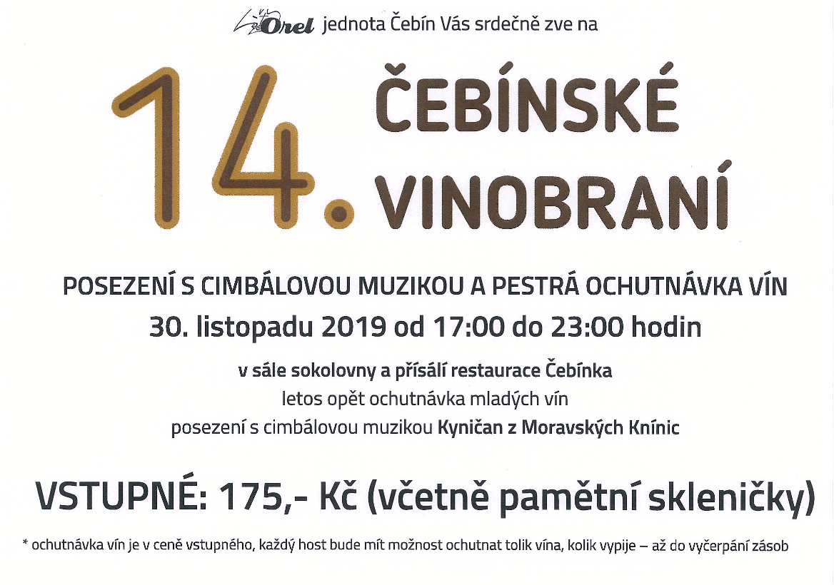 Čebínské vinobraní 2019