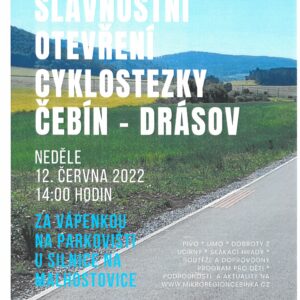 Slavnostní otevření cyklostezky Čebín – Drásov