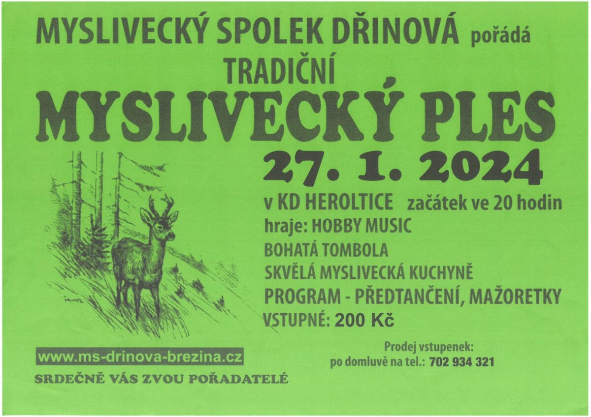 Myslivecký ples v Herolticích