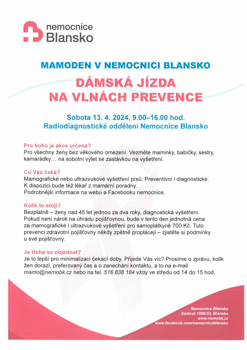 Mamoden v nemocnici Blansko