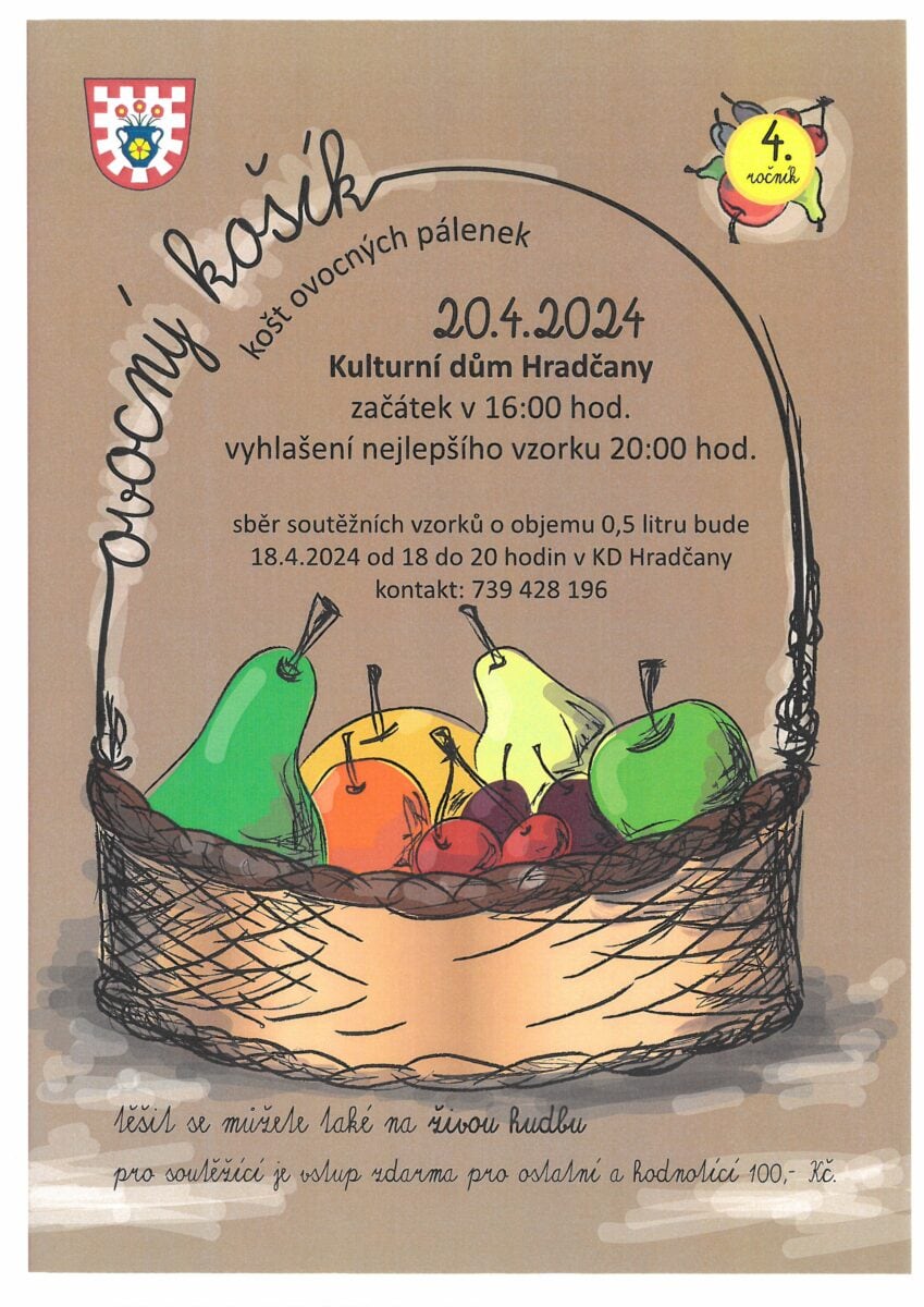 Ovocný košík v Hradčanech 20.4.2024