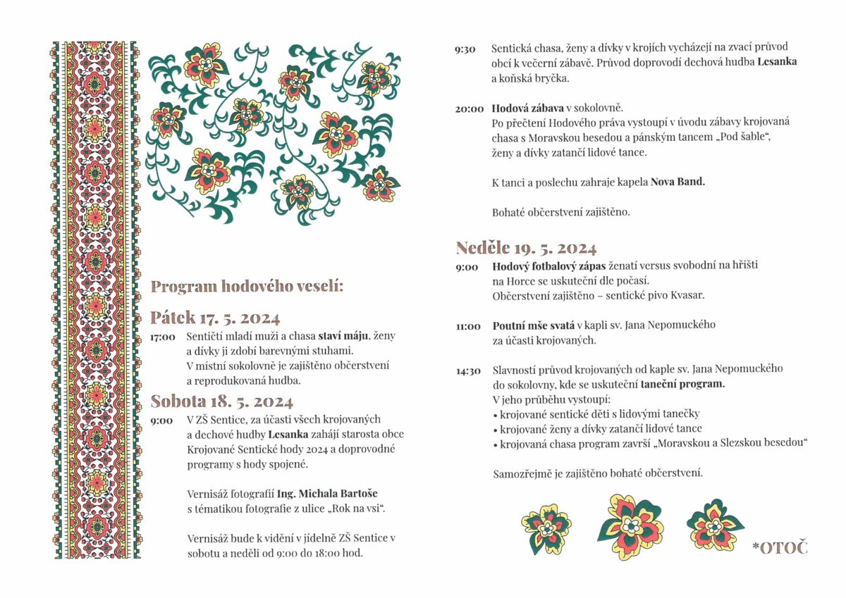 Krojované a babské hody v Senticích, 2