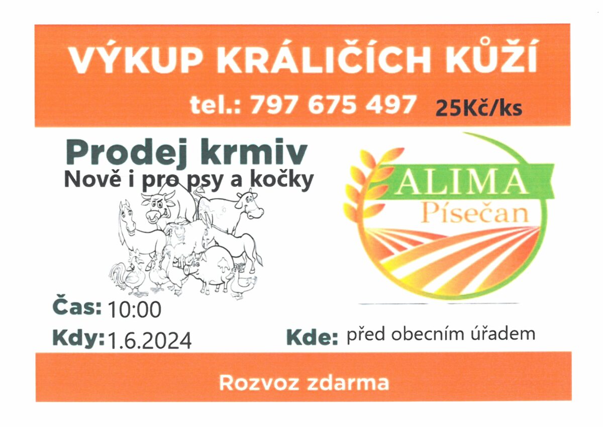 Prodej krmiv a výkup kůží