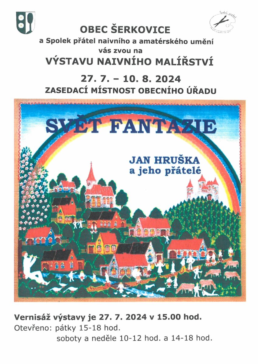 Výstava naivního malířství v Šerkovicích