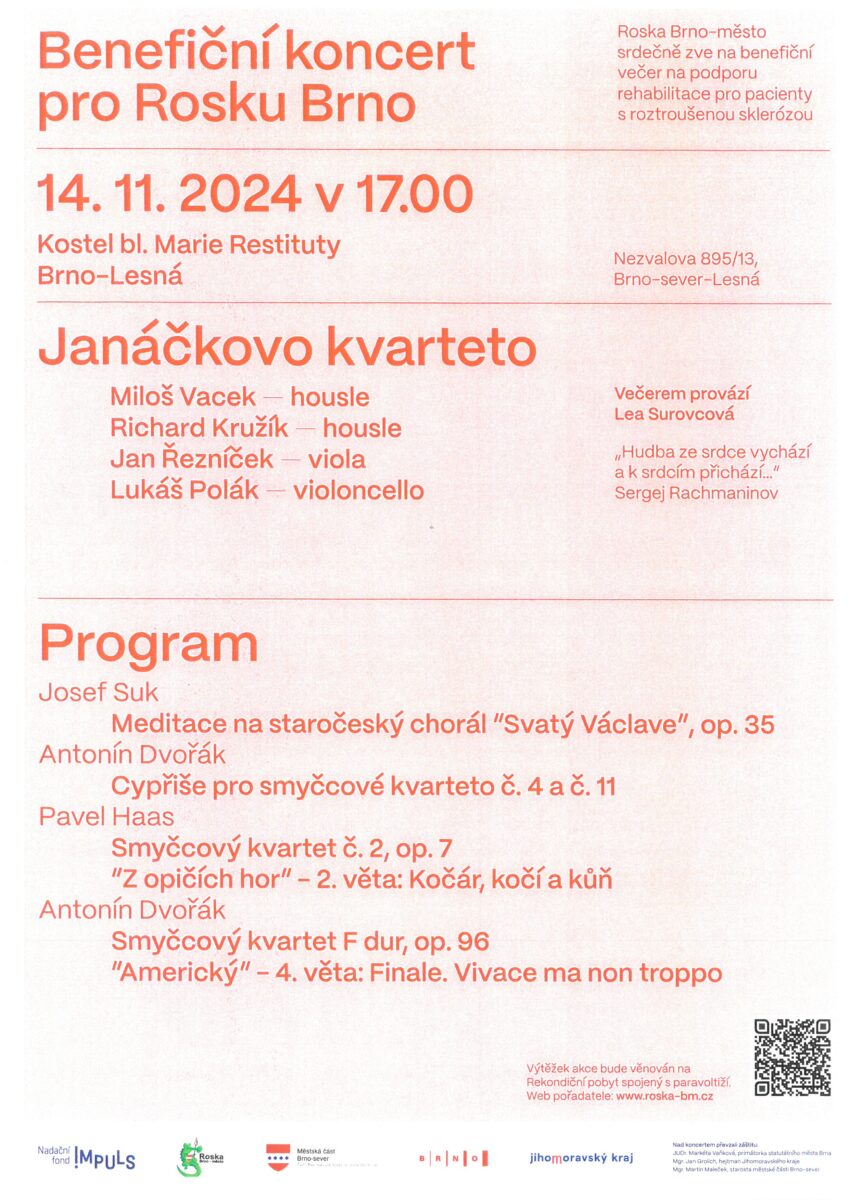 Benefiční koncert pro ROSKU, program