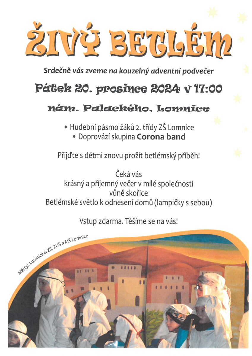 Živý betlém v Lomnici